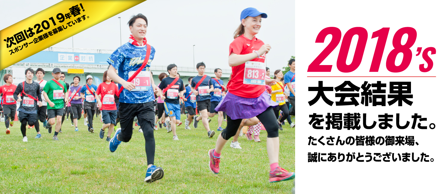 日本最大級の企業対抗駅伝2018 大会結果