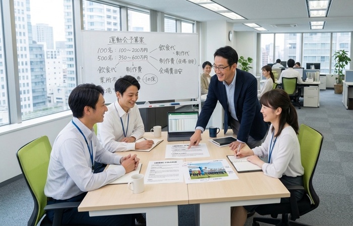 社内運動会の会議のイメージ画像